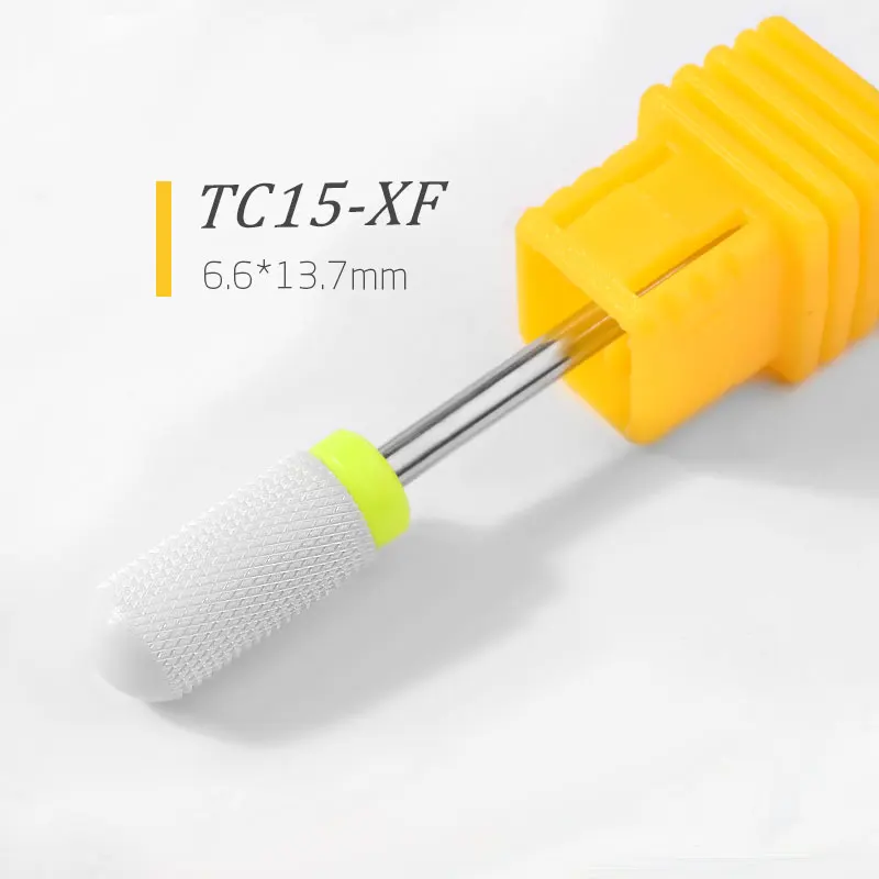 Milling Cutter For Manicure Ceramic Mill Manicure Machine Set Cutter For Pedicure Electric Nail Files Nail Drill Bit Accessories - Цвет: TC15