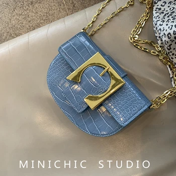 

French Retro Saddle Bag Women 2020 New Fashion Quality Chain Shoulder Messenger Underarm Bag Designer Bags Luxury women Bags GG