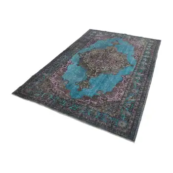 

180x271 Cm Grey Handmade Over Dyed Rug-6x9 Ft