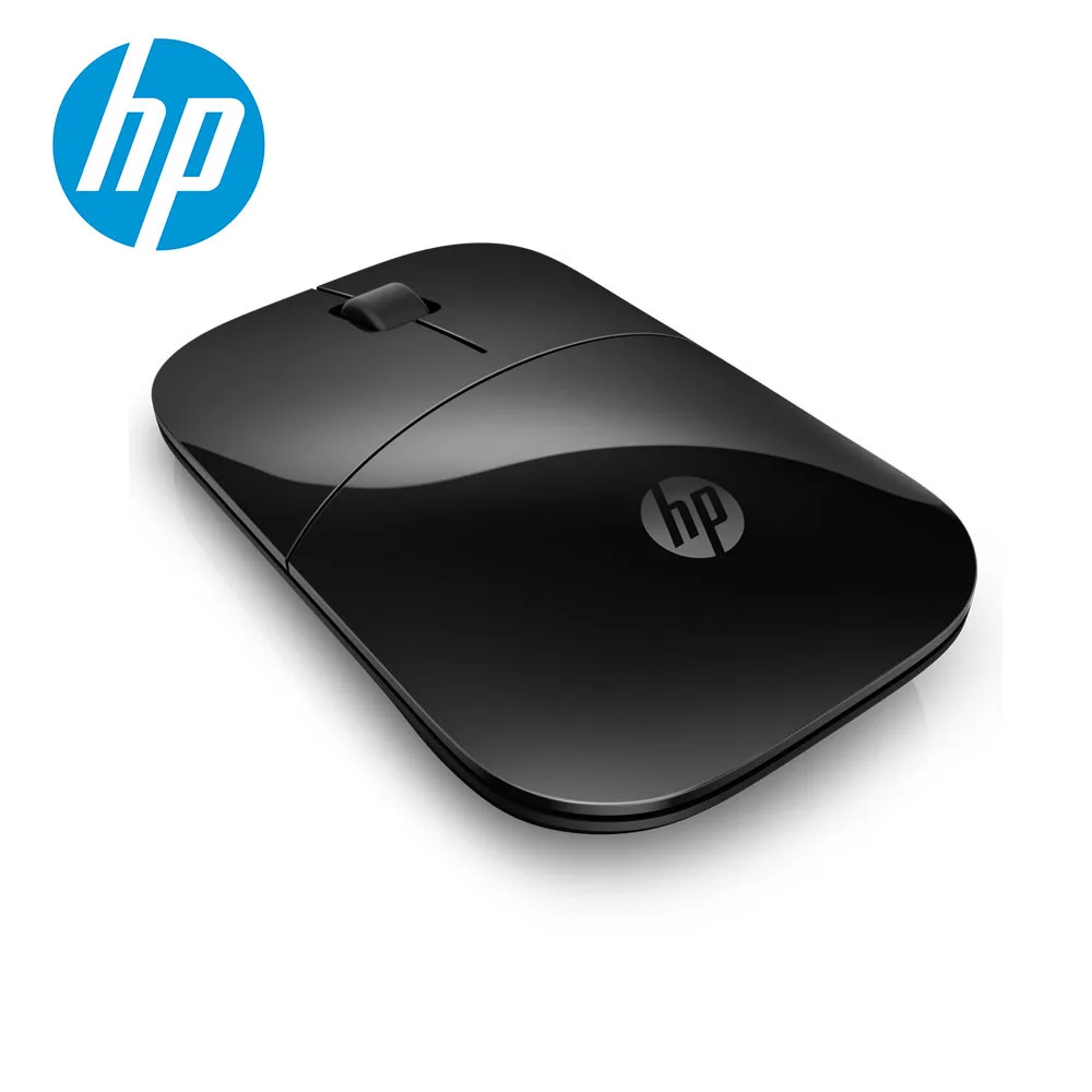 Hp Z3700 Мини тонкая Бесшумная беспроводная мышь, Портативная оптическая USB мышь 1200 dpi 2,4 ГГц, приемник, мышь для ПК, ноутбука, офиса, милые мышки - Цвет: Черный