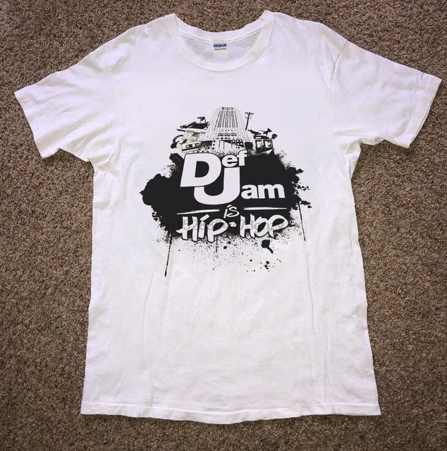 Rare Vintage Def Jam Records 90s 2000s Rap tee T Shirt Nas Jay Z