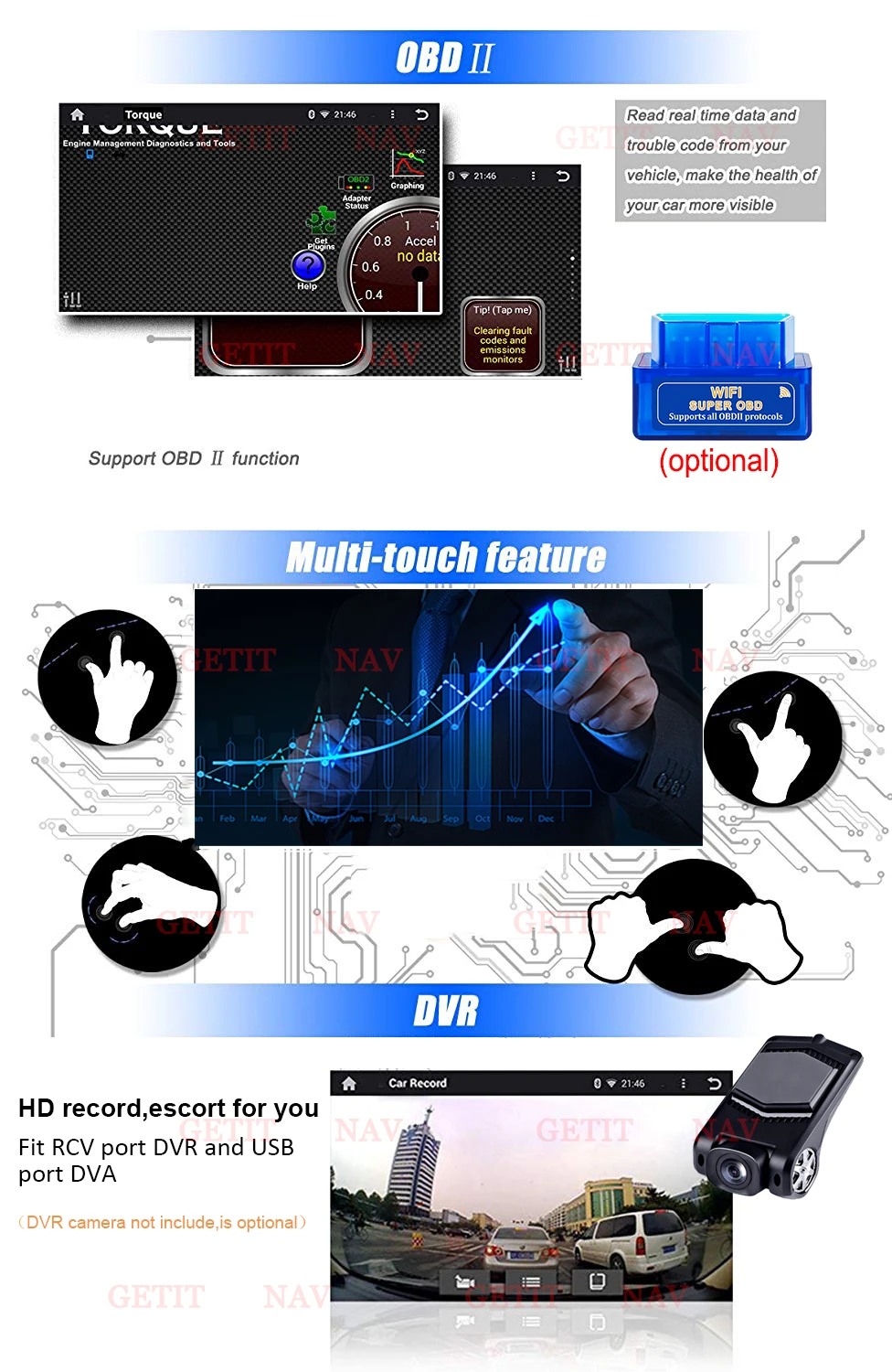 Perfect DSP IPS Android 9.0 2 din Car DVD multimedia player For Touareg T5 Transporter Multivan multimedia GPS RADIO navigation SCREEN 5