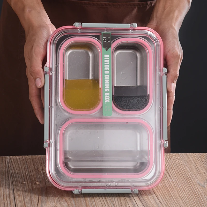 3/4 отсек ланч-боксов Bento Box Ланчбокс контейнеры для детей и взрослых школы Bentobox планирования еды Порционный контейнер