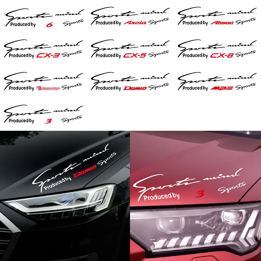 Творческий фар автомобиля брови наклейки для Mazda Axela Atenza CX 3 5 8 MS Demio MPS тела