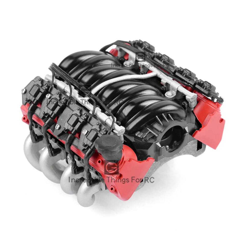 1:10 RC Car Truck Simulate V8 Engine Motor F82 Motor Cooling Fan for TRX4 SCX10