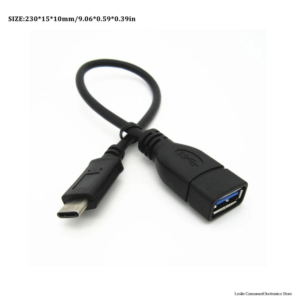 1 шт. OTG кабель USB-C 3,1 Тип C "папа" в USB "Мама", 3,0 Тип Женский OTG адаптер конвертер кабель Шнур кабель для передачи данных для u-диска, новинка