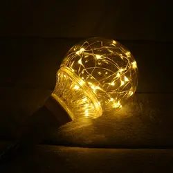 E27 светодиодный ночник Ретро Эдисона Фея светодиодный свет гирлянда AC110V-220V RGB лампа накаливания для внутреннего Рождества праздничный свет