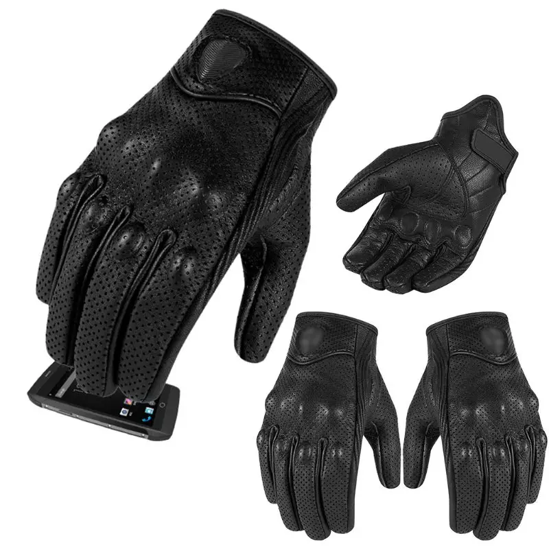 Men Outdoor Riding Gloves Motorcycle Mountain Faux Leather Wear-resistan Glove