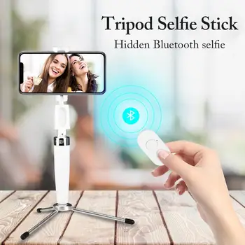 

Bluetooth Selfie Stick Tripod Extendable Monopod Selfie Sticker for iphone 11 7 8 Action Camera Mobile Phones