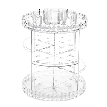 

Promotion--360 Degree Rotation Transparent Acrylic Cosmetics Storage Box Fashion Spin Multifunction Detachable Makeup Beauty Org