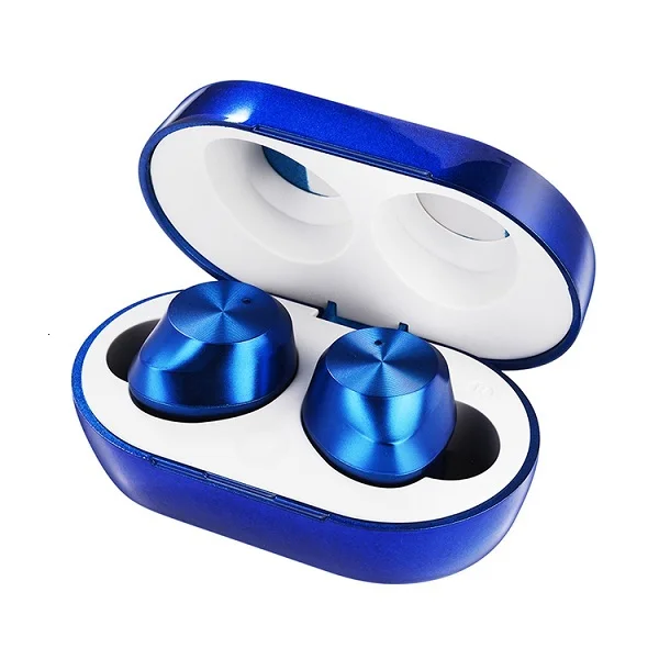Blue TWS-9 Bluetooth 5,0 беспроводные автомобильные наушники мини бинауральные наушники Touch TWS Bluetooth гарнитура для всех смартфонов/ноутбуков/планшетов - Цвет: Blue
