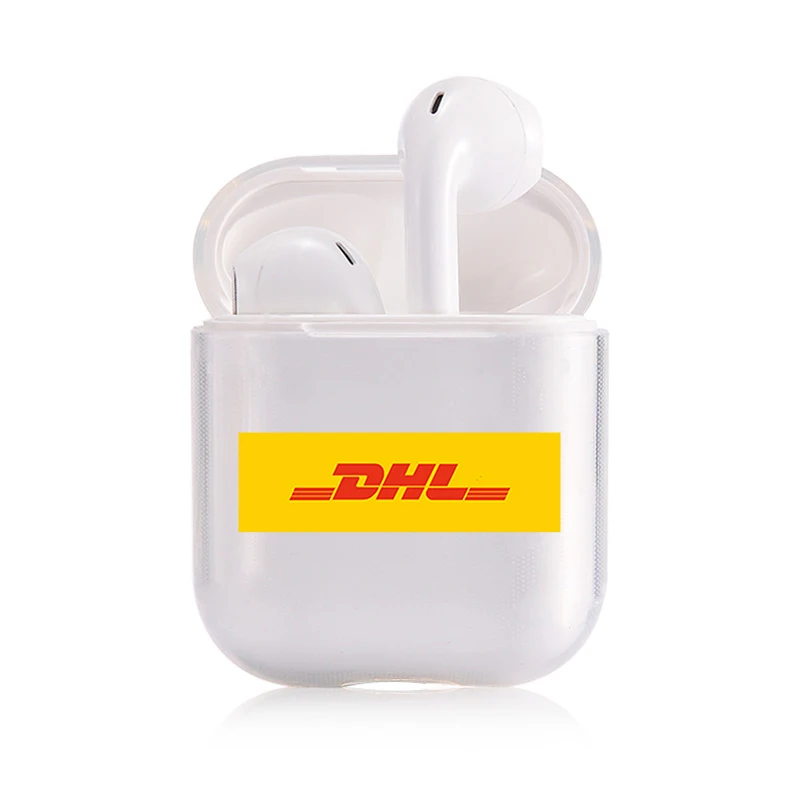 Чехол для наушников для Airpods 1 2 прозрачный чехол DHL Express anniversary мягкий силиконовый беспроводной чехол для Apple Airpods 2 Чехол Funda