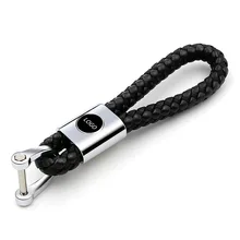 Полностью зернистый кожаный брелок для ключей автомобиля круг подходит для BMW 5 серии 525li1 серии 3X1X3X4X5 брелок