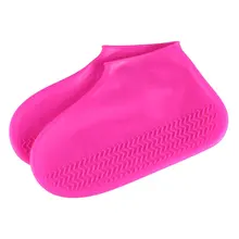 1 пара многоразовые латексные водонепроницаемая обувь Чехлы слип из этиленового пропилен-каучука сапоги для дождливой погоды, галоши аксессуары для обуви