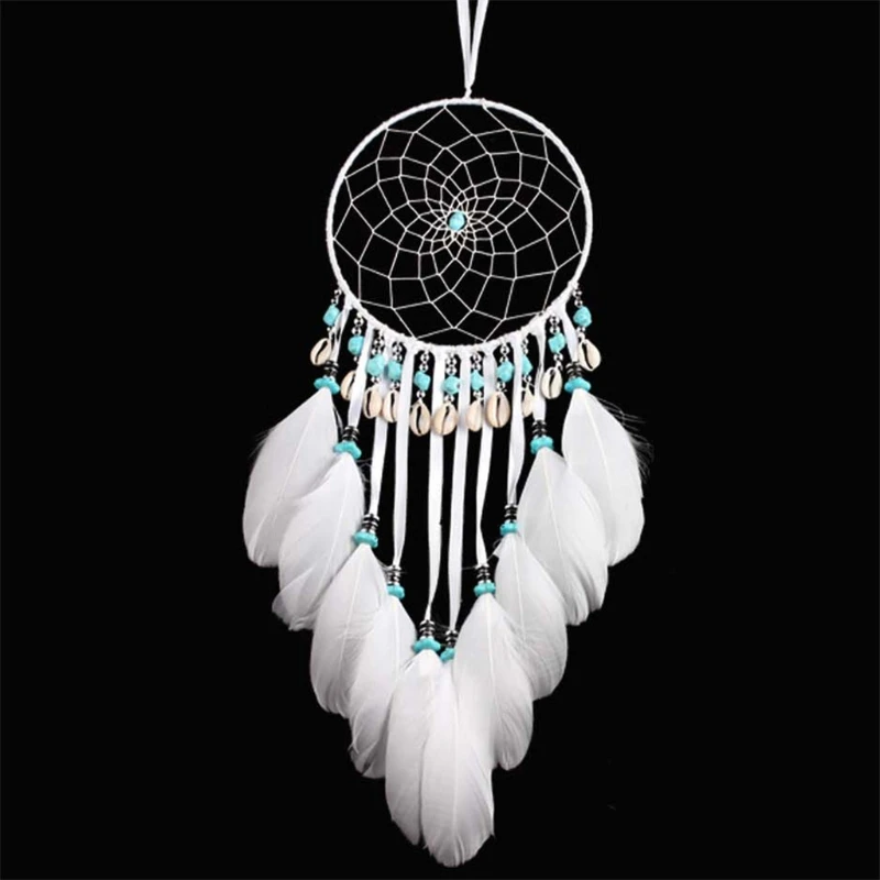 Handmade Dream Catcher with Feather Wall Car Hanging Decoration Ornaments Craft Y4UE