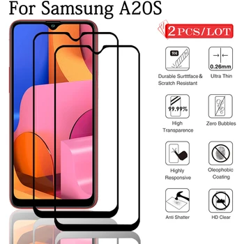 

2Pcs for Samsung Galaxy A20S Screen Protector Tempered Glass for Samsung A20 SamsungA20S A 20 20S A20 S Film Protective Glass