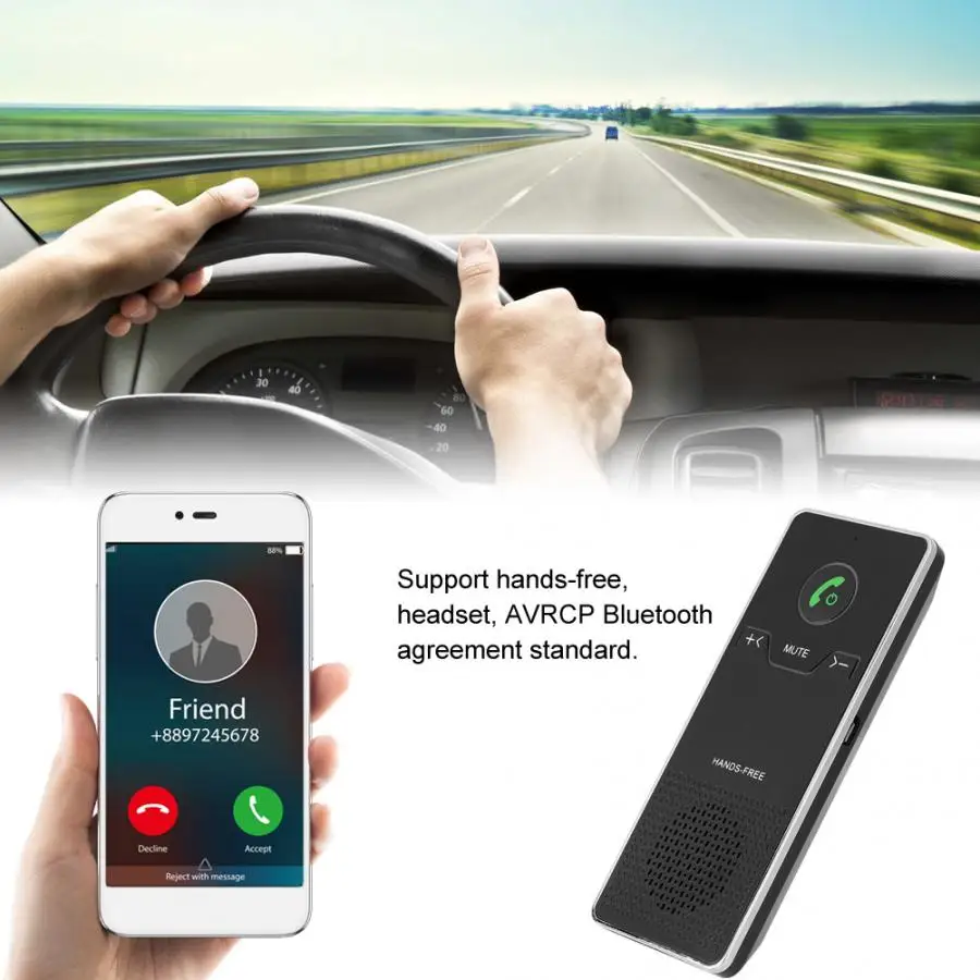 V4.0+ EDR автомобильный Bluetooth Hands-free MP3 музыкальный плеер беспроводной Bluetooth автомобильный комплект автомобильные аксессуары