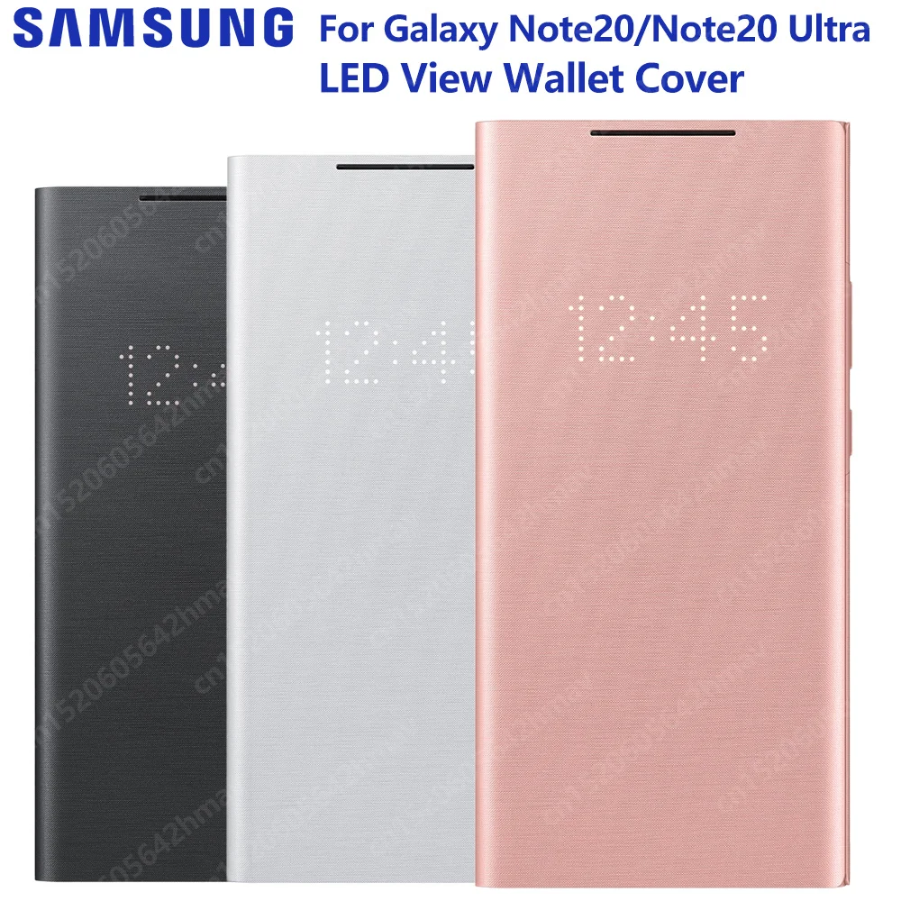 US $51.55 Samsung Original Smart LED View Case For Samsung Galaxy Note20 Note 20 Ultra Note 20 5G Note 20 Ultra 5G LED Wallet Flip Cover