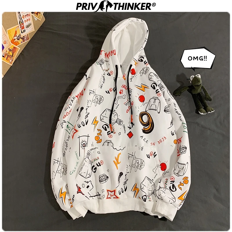 Privathinker, мужские, женские, с принтом, осень, весна, толстовки, мужские,, свободные, хип-хоп, толстовка, мужская, теплая, негабаритная, с капюшоном, 5XL, одежда, топы