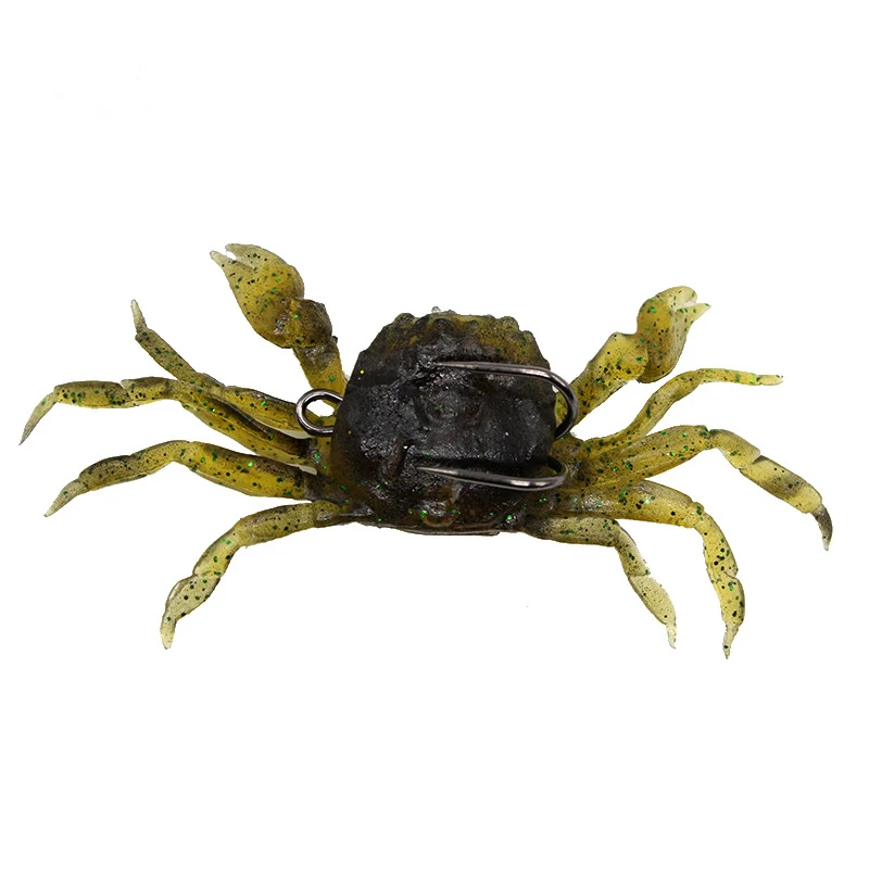 

1pcs/ wholesale Bionic Sea fishing simulation hook Soft crab 30g/10cm Artificial lifelike Soft silicone Shark under the bait
