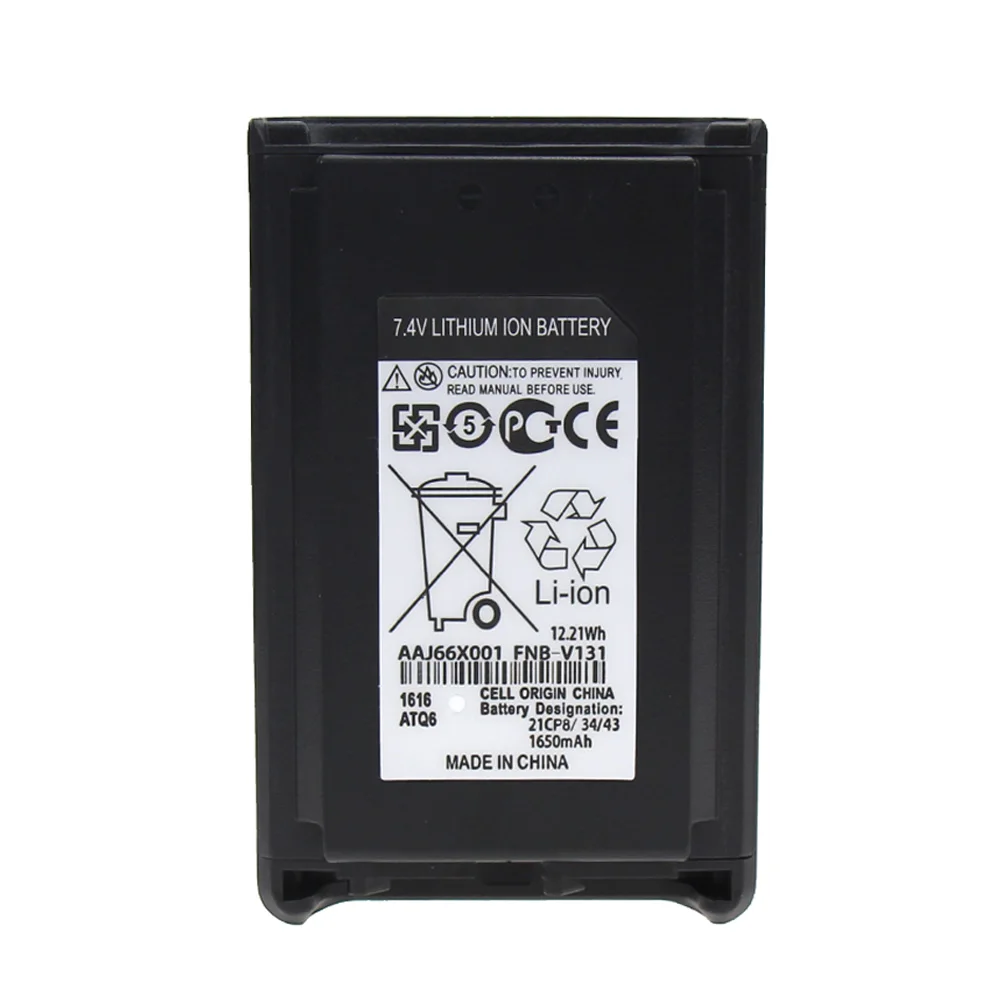 FNB-V103LIA 1380mAh литий-ионный аккумулятор, совместимый с Vertex VX-231 VX231 VX-228 VX228 VX230 VX-234(подходит для CD-34/VAC-300 зарядного устройства