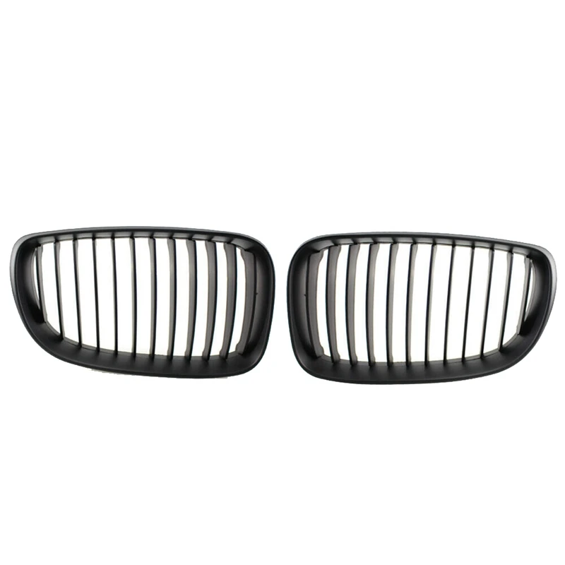 

Car Accessories for BMW E81 E82 E87 E88 1 Series Front Bumper Sport Kidney Grill Grille LCI 2007-2013 (Matt Black)