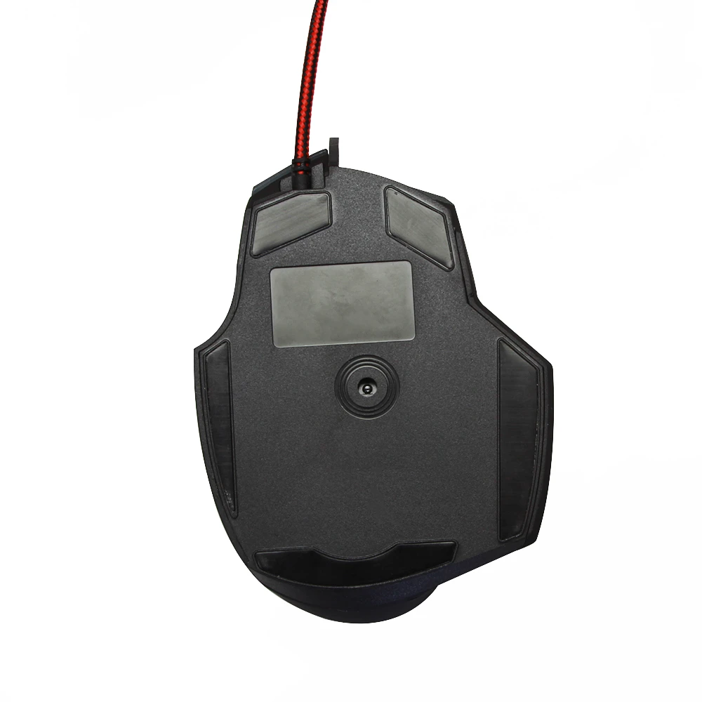 Проводная игровая мышь эргономичная RGB макро 1600DPI 6D подсветка светодиодный