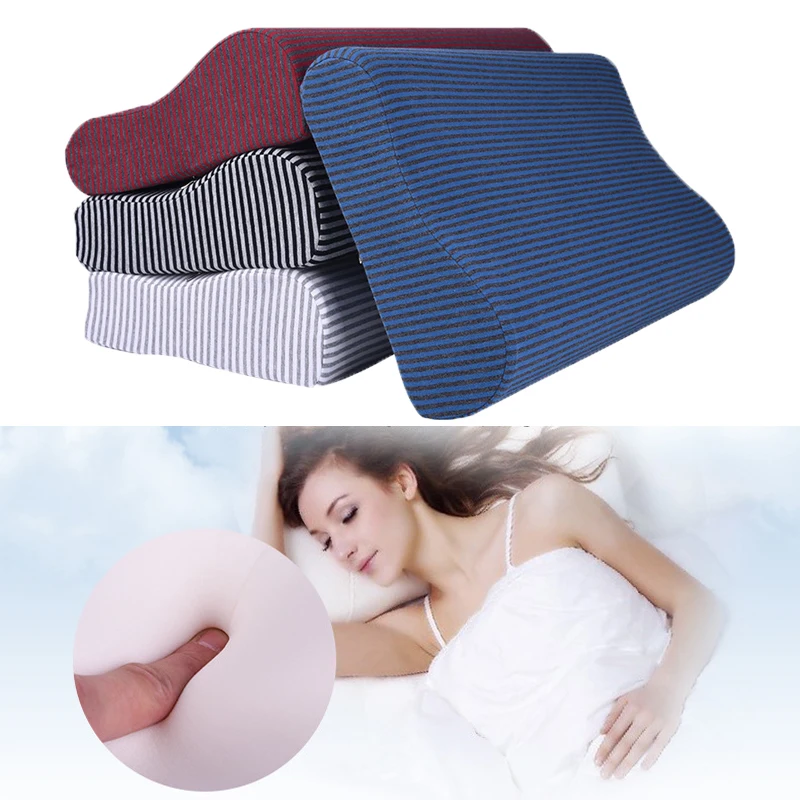 Memory Foam Pillow Orthopedic Pillow Latex Neck Pillow Cervical Health Care Slow Rebound Pillow Massager 4 Colors Neck Pillow