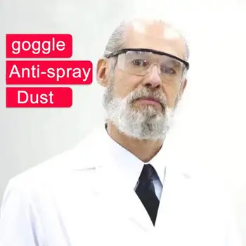 

1pc Unisex Safety Glasses Goggles Anti-wind Anti-slobber spray Sand Fog Shock Dust Resistant Transparent Glasses Eye Protectivee