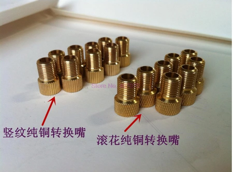 Приблизительно 5000 шт. оптовая продажа медный преобразователь Presta в Schrader адаптер