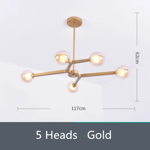 5/9/12 Modern Led Gold Black Hanging Lights Fixtures Chandelier Lighting For The Bedroom Living Room Kitchen Home lighting G9 - Цвет корпуса: 5 lights glod