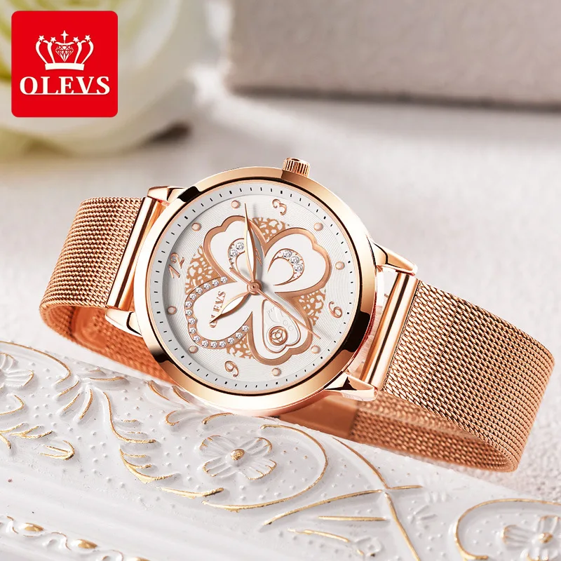 

Hot Selling OLEVS Brand Simple Ultra-Thin Quartz Watch Customizable Waterproof Ladies' Watch WOMEN'S Watch