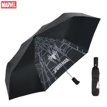 Черный зонтик Человек-паук взрослый Мужской Женский зонтик складной зонт Детский мальчик девочка дождевик подарок