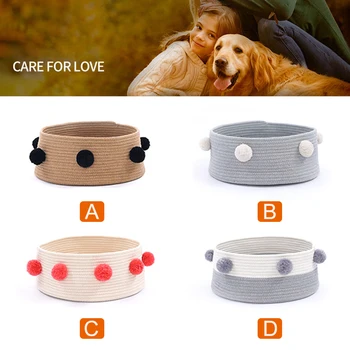 

New 4 Colors Pet Cat Bed Indoor Cats House Warm Small for cats Dogs Nest Collapsible Cat Cave Cute Sleeping Mats Winter Products
