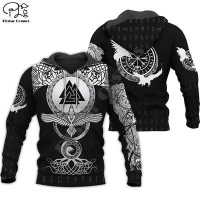 Hoodies PLstar Космос Викинг Татуировка воина Модный спортивный костюм Повседневная Красочная 3D печать Толстовка/куртка/для мужчин и женщин s10 - Цвет: Hoodies