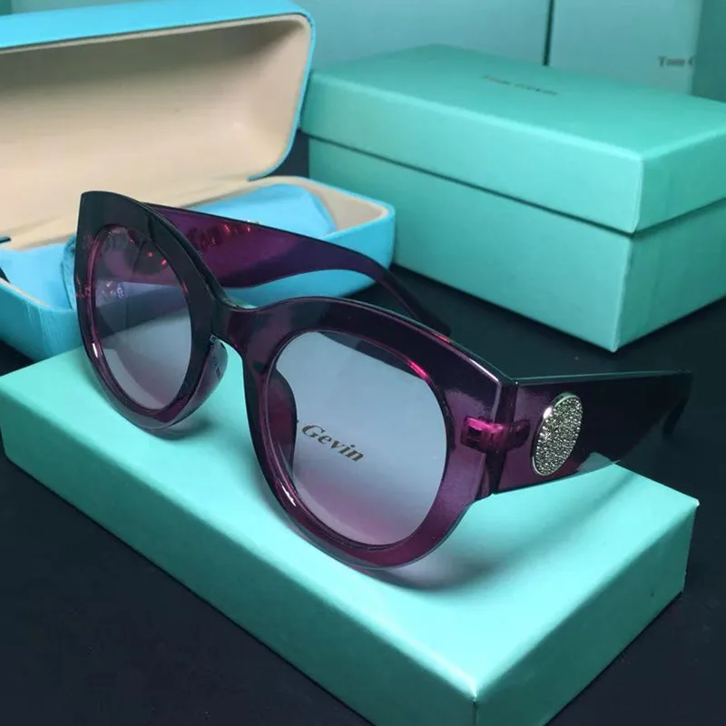 Модные прозрачные очки для женщин, розовые солнцезащитные очки, круглая розовая Золотая оправа, серебряные линзы, винтажные цветные зеркальные очки oculos - Цвет линз: C1
