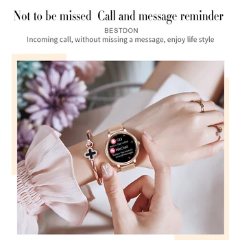 MK20 inteligentny zegarek 2020 w pełni dotykowy ekran średnicy 39mm kobiety Smartwatch dla pań i dziewcząt kompatybilny z Android i IOS tanie i dobre opinie COCIFIT CN (pochodzenie) Brak Na nadgarstek Zgodna ze wszystkimi 128MB Krokomierz Rejestrator aktywności fizycznej Rejestrator snu