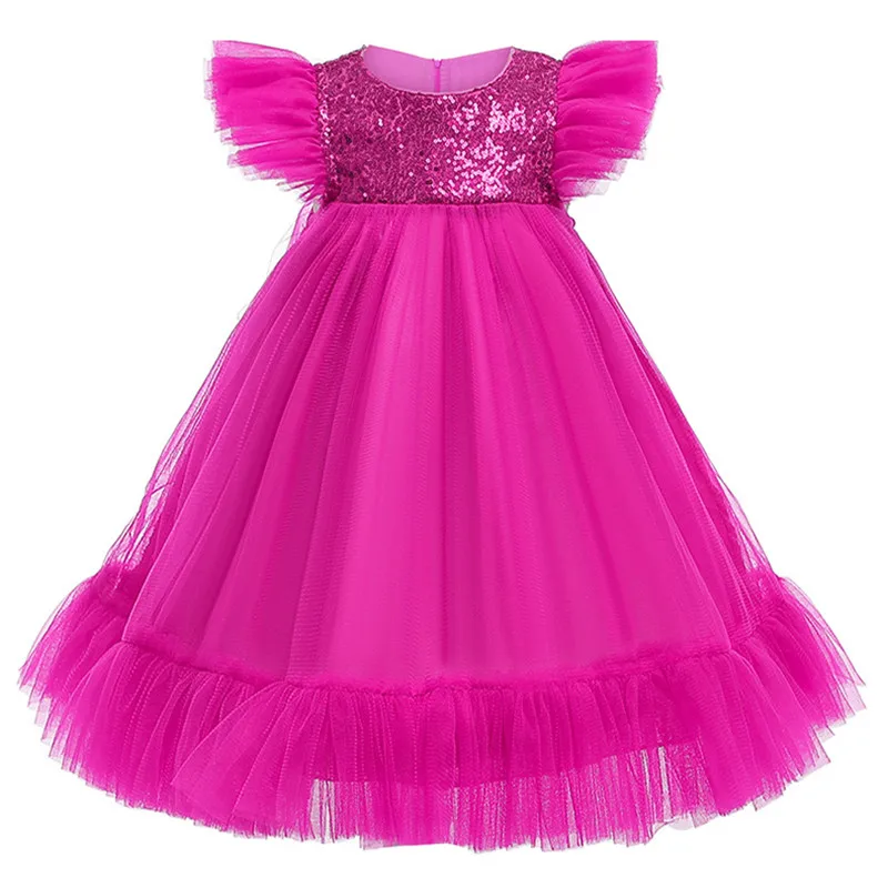 Кружевное платье для малышей платье для первого причастия с цветами для девочек от 0 до 5 лет, платье для дня рождения, свадьбы, коллекция года, летнее платье для маленьких девочек