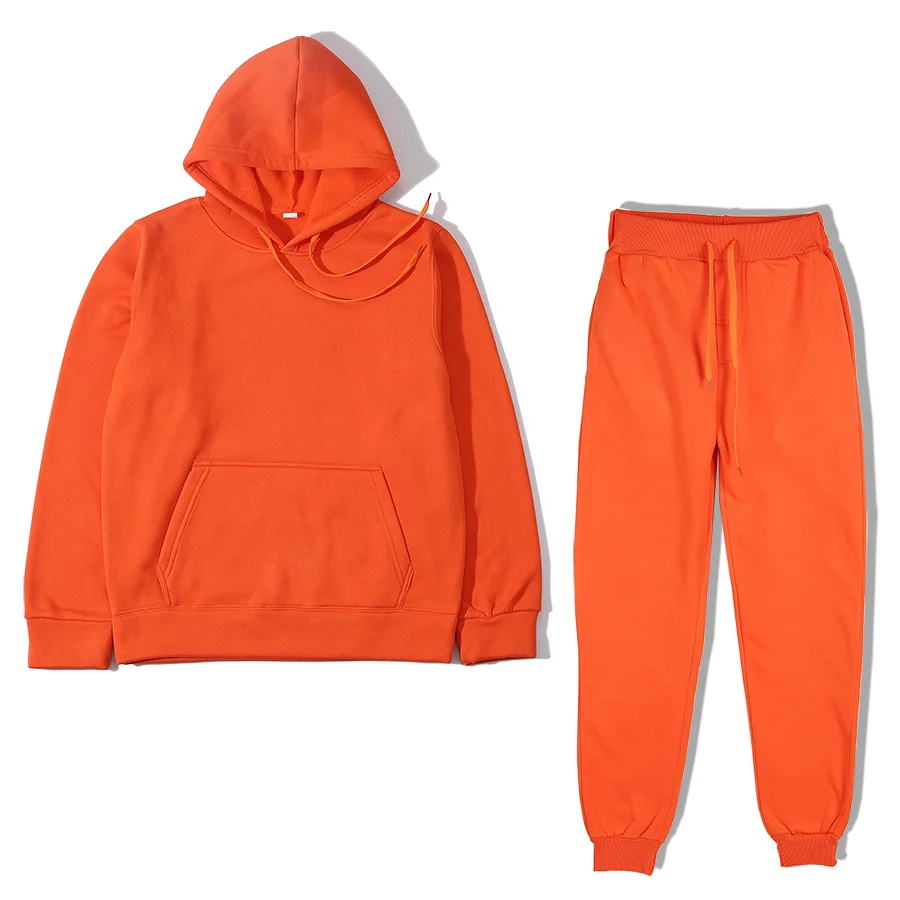 Two Piece Set Casual Fleece Tracksuit Women Winter 2020 Women's Sets Oversized Hooded Long Sleeve Hoodie Sport Pants Lady Suit