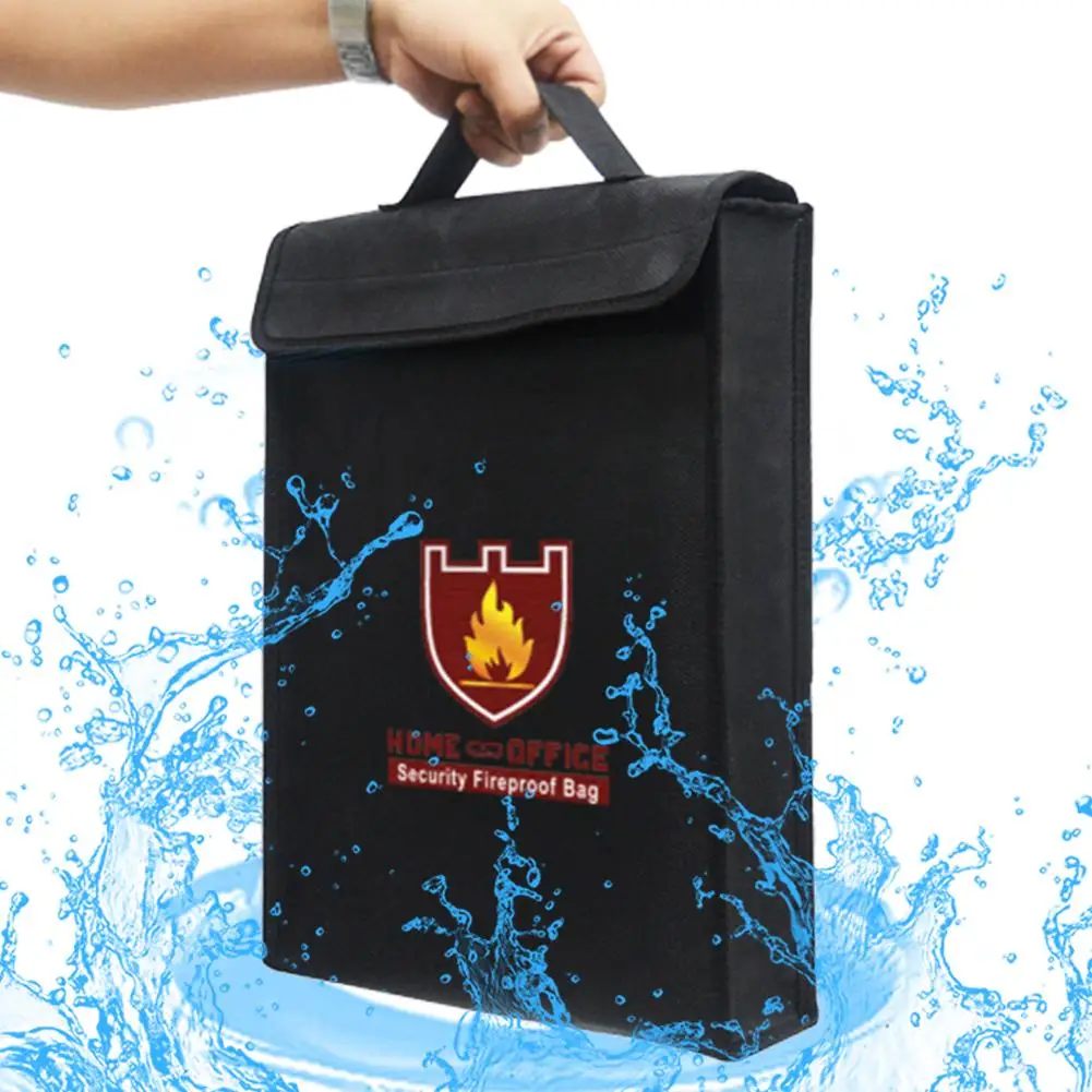 

Engpow Document Organizer Fireproof Money Document File Bag Waterproof Cash Case Handle Holder carpeta archivadora