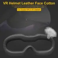 Black Для Oculus Rift VR маска для глаз, кожаная губка, Накладка для очков VR, унисекс, маска для глаз, Сменные аксессуары - Цвет: Black