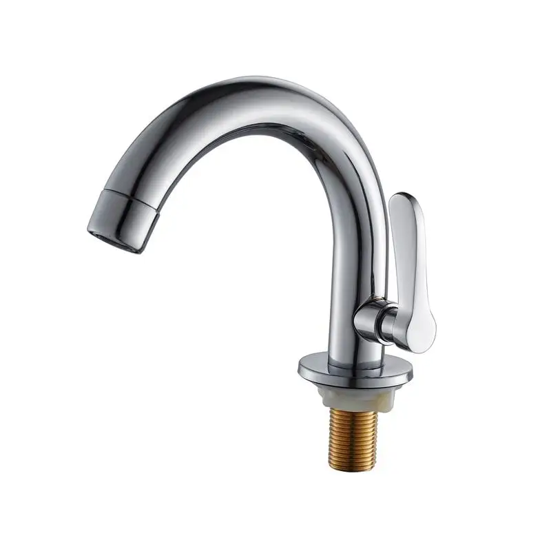 Смеситель для раковины из нержавеющей стали ванной комнаты кухонный одинарный