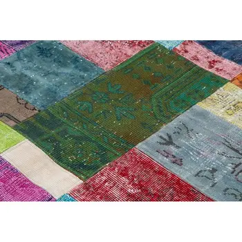 

140x201 Cm Multicolor Handmade Patchwork Rug-5x7 Ft