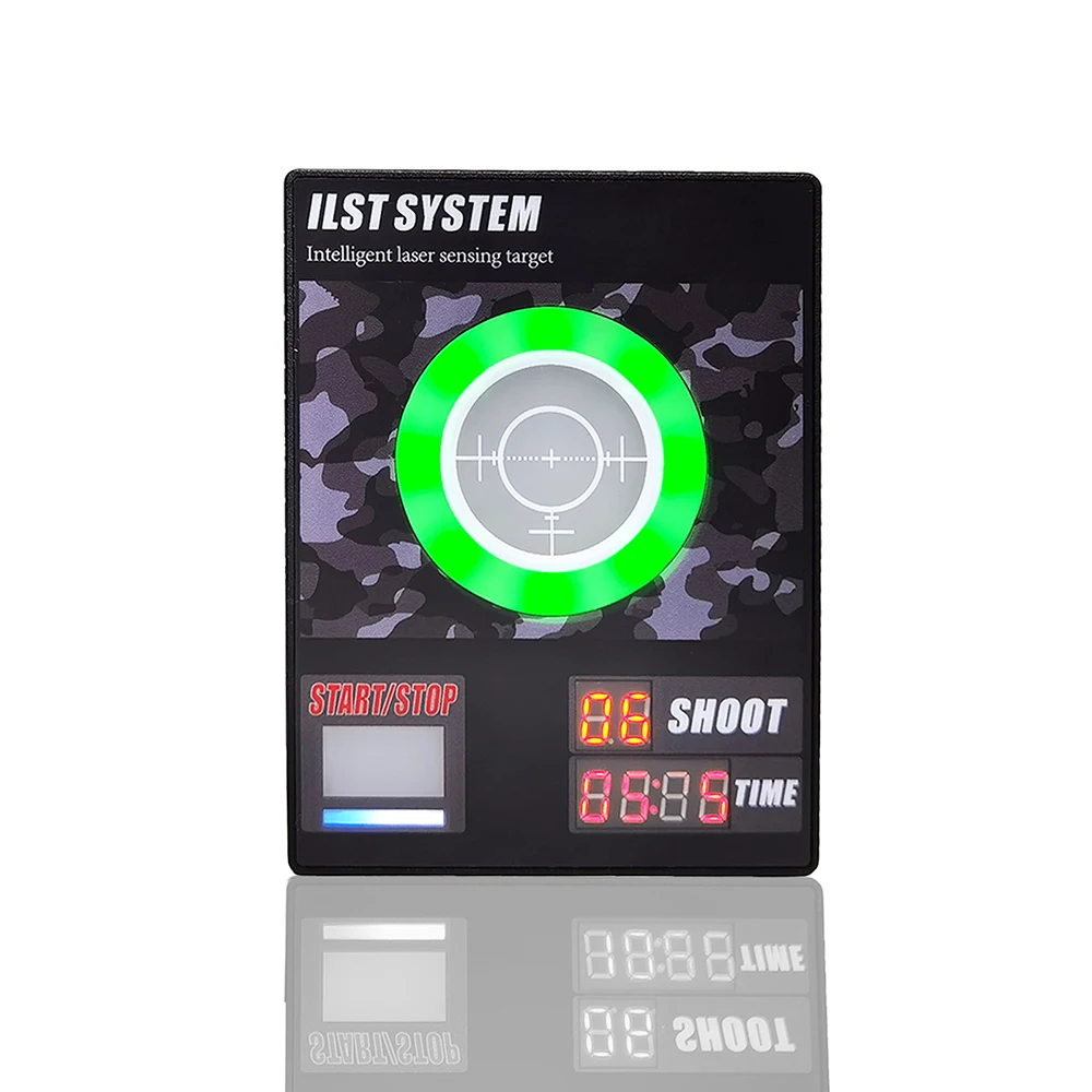 2PCS Red Dot Induction Response Target 1PC 9mm Laser Training Bullet Tactical Trainer Cartridge For Dry Fire Shooting Simulation