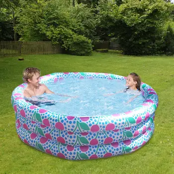 

3-Ring Inflatable Swimming Pool Inflatable Kiddie Pools Summer Water Party Pool for Adults, Toddlers, & Babies Indoor & Outdoor