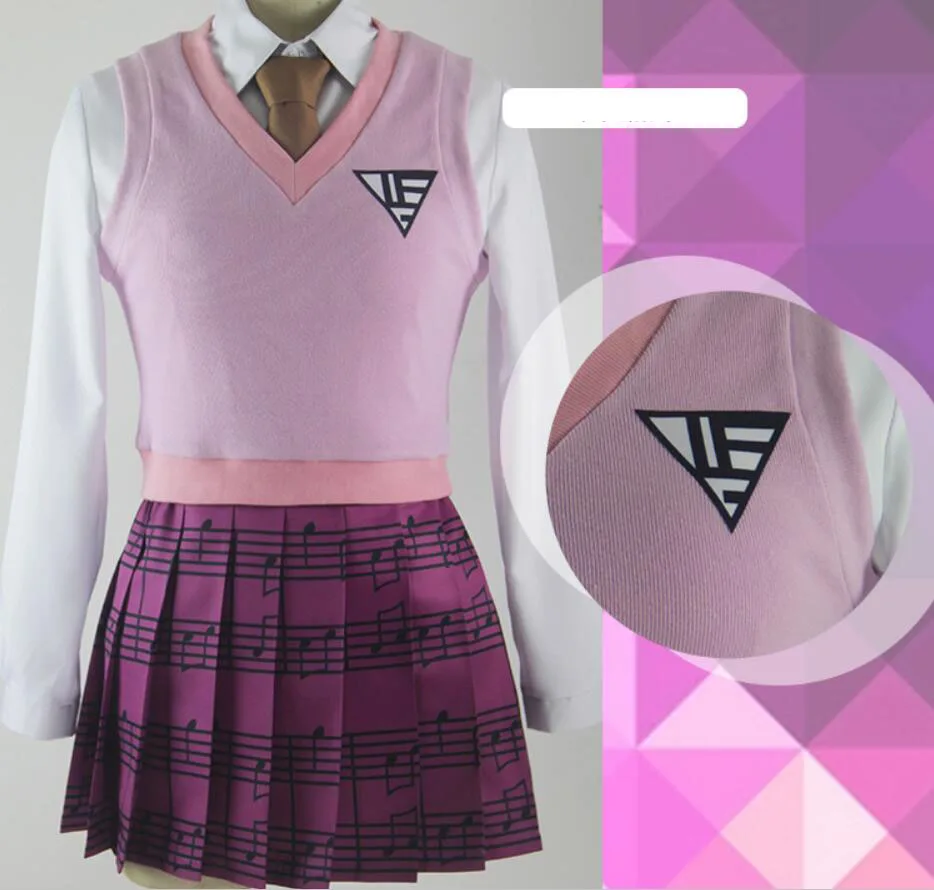 Новый карнавальный костюм Danganronpa V3 Akamatsu kaede японская аниме униформа полный