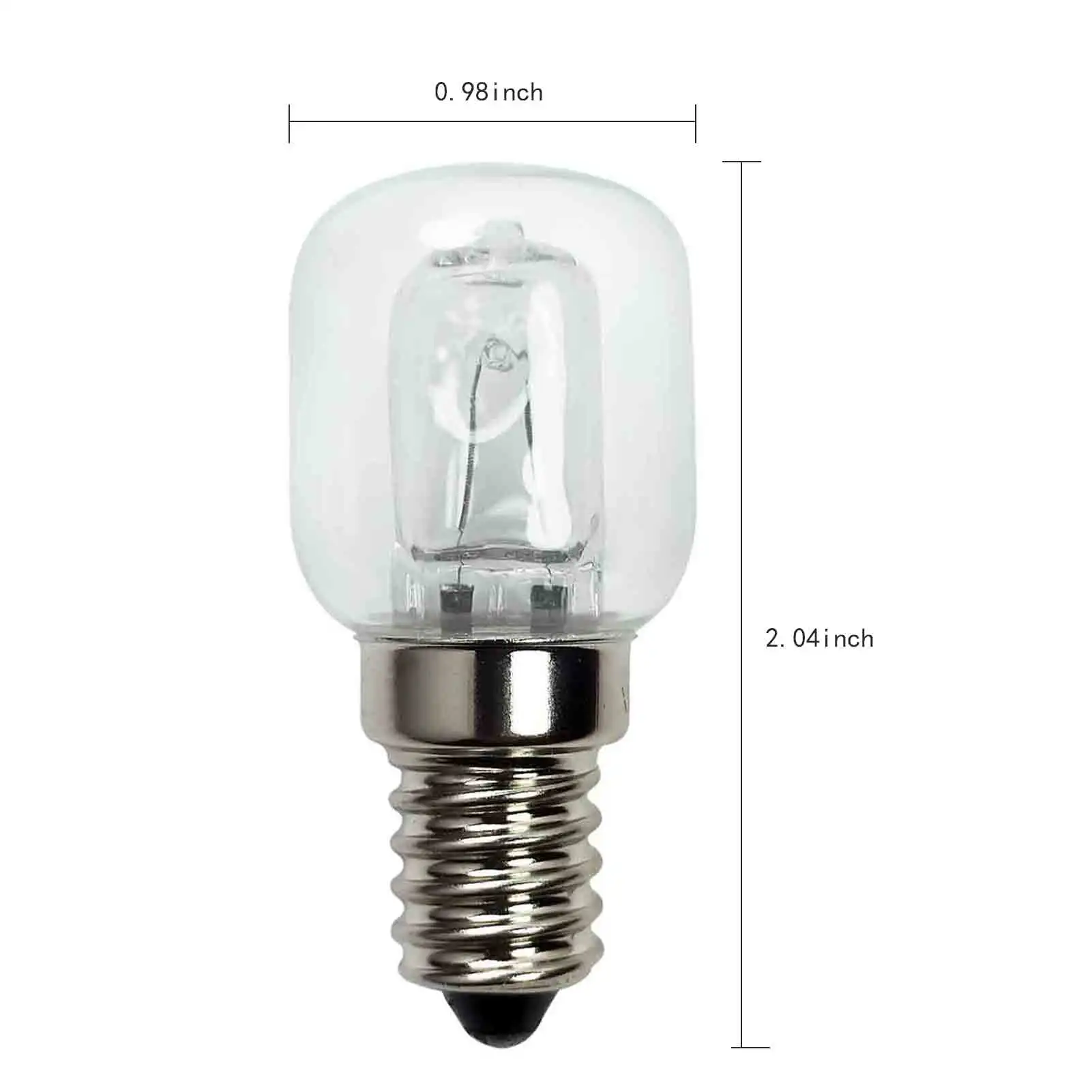Lâmpada de Microondas Resistente de Alta Temperatura do Grau do Bulbo Frigoríficos dos Fornos de Microondas E14 do Forno Aplicável Positivo 25w 2750k Aos 1 de micro-ondas resistente a altas temperaturas aplicável