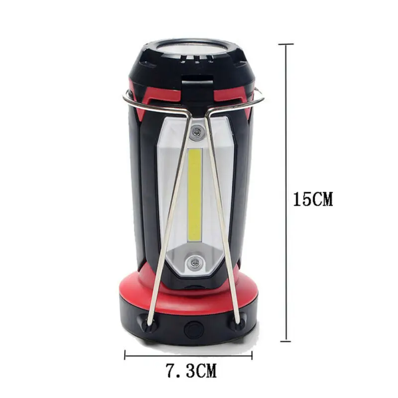 Rechargeable LED Portable Camping Lantern Lamp Outdoor Tent Light Flashlight Emergency Light Torch
