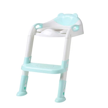 

2 Colors Baby Potty Training Seat Children'S Potty Baby Toilet Seat With Adjustable Ladder Infant Toilet Training Folding Seat