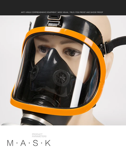 Máscara de Gas con respirador, mascarilla química completamente  cerrada/soldadura eléctrica contra incendios, protección de carbón  activado, pintura en aerosol, máscara facial _ - AliExpress Mobile